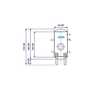 مخزن ذخیره هوای فشرده AC-AR-1000 Air Receiver