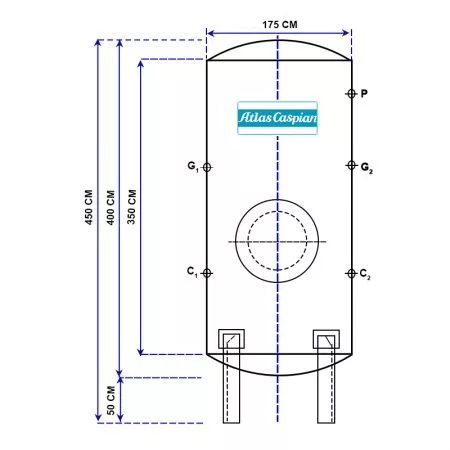 مخزن ذخیره هوای فشرده AC-AR-4000 Air Receiver
