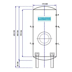 مخزن ذخیره هوای فشرده AC-AR-5000 Air Receiver